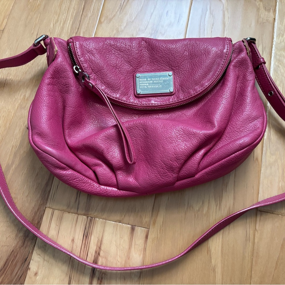 Marc Jacobs Pink Shoulder Bag with Slouchy Design